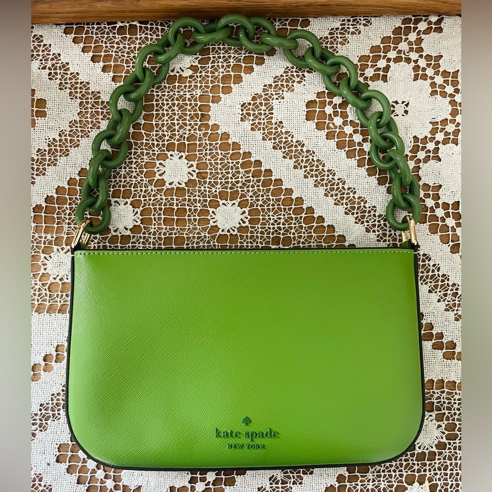Kate spade Green Chain-Handle Shoulder Bag
